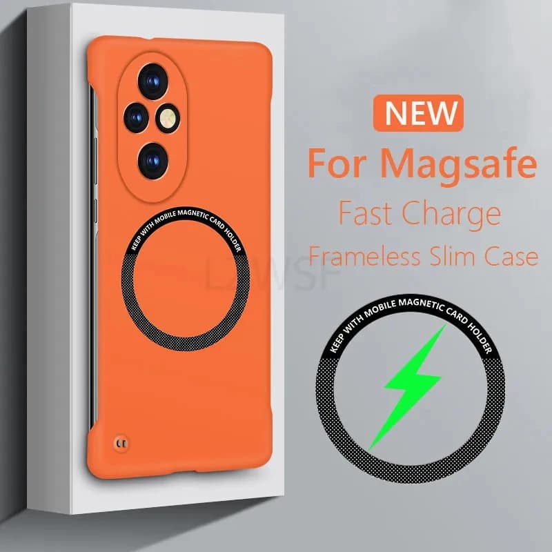 Custodia per Honor 200 Pro 200Pro Magsafe Slim Frameless PC Cover posteriore rigida magnetica per Huawei Honor 200 Pro paraurti antiurto