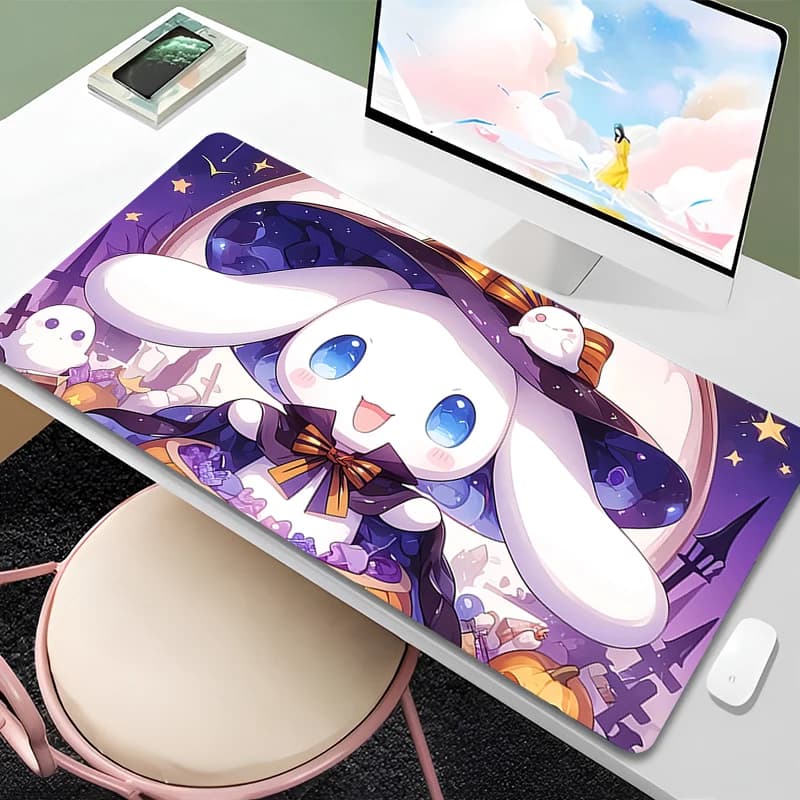 Tappetino per mouse 90x40cm Cinnamoroll Anime Gaming Accessories Varmilo Tappetino per tastiera Tappetino da scrivania Tappetino per mouse per PC Tappetino per mouse da gaming