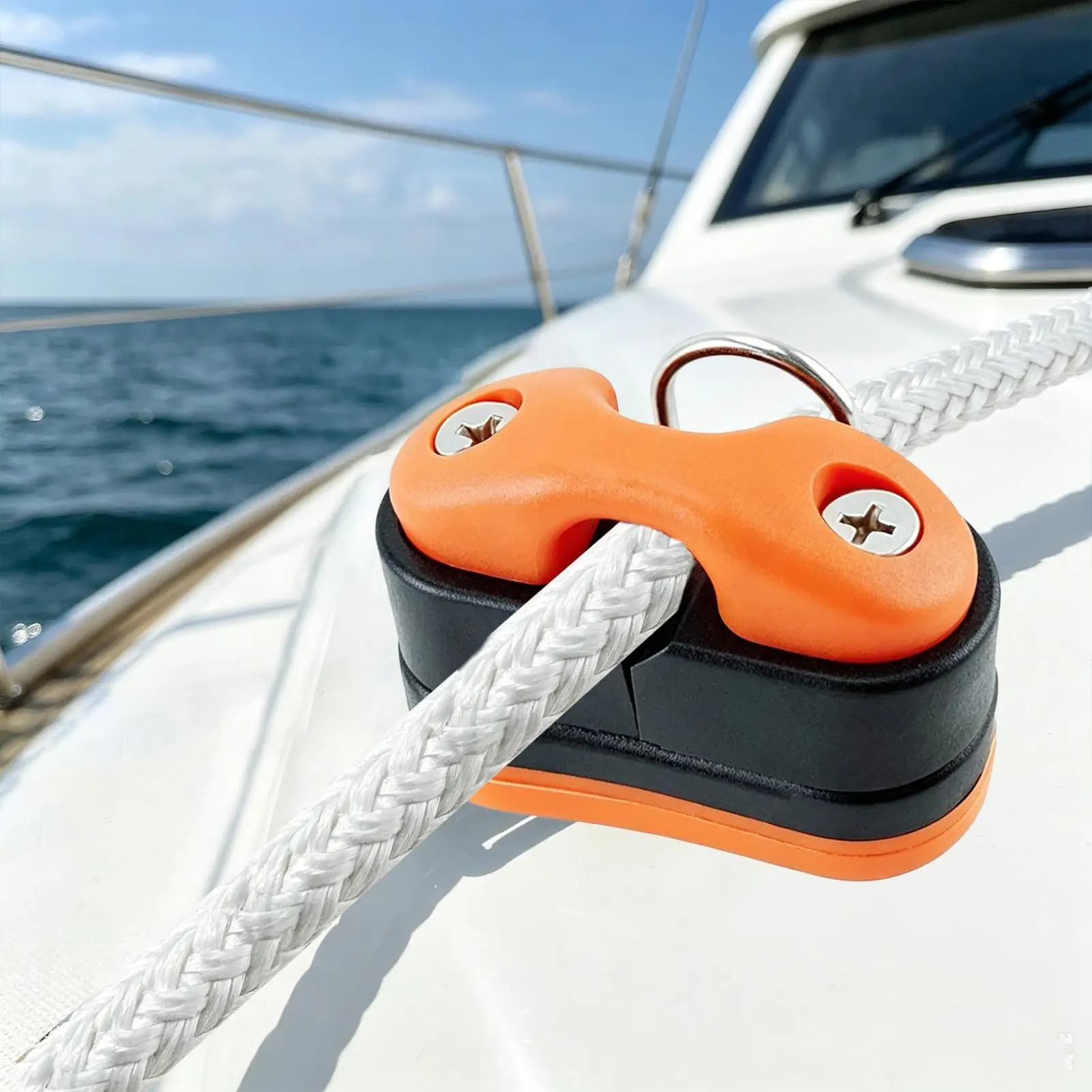 Morsetto a camma in nylon, connettore automatico per corda, attrezzatura per kayak, yacht, canoa, paddleboard, ormeggio, palestra, fitness