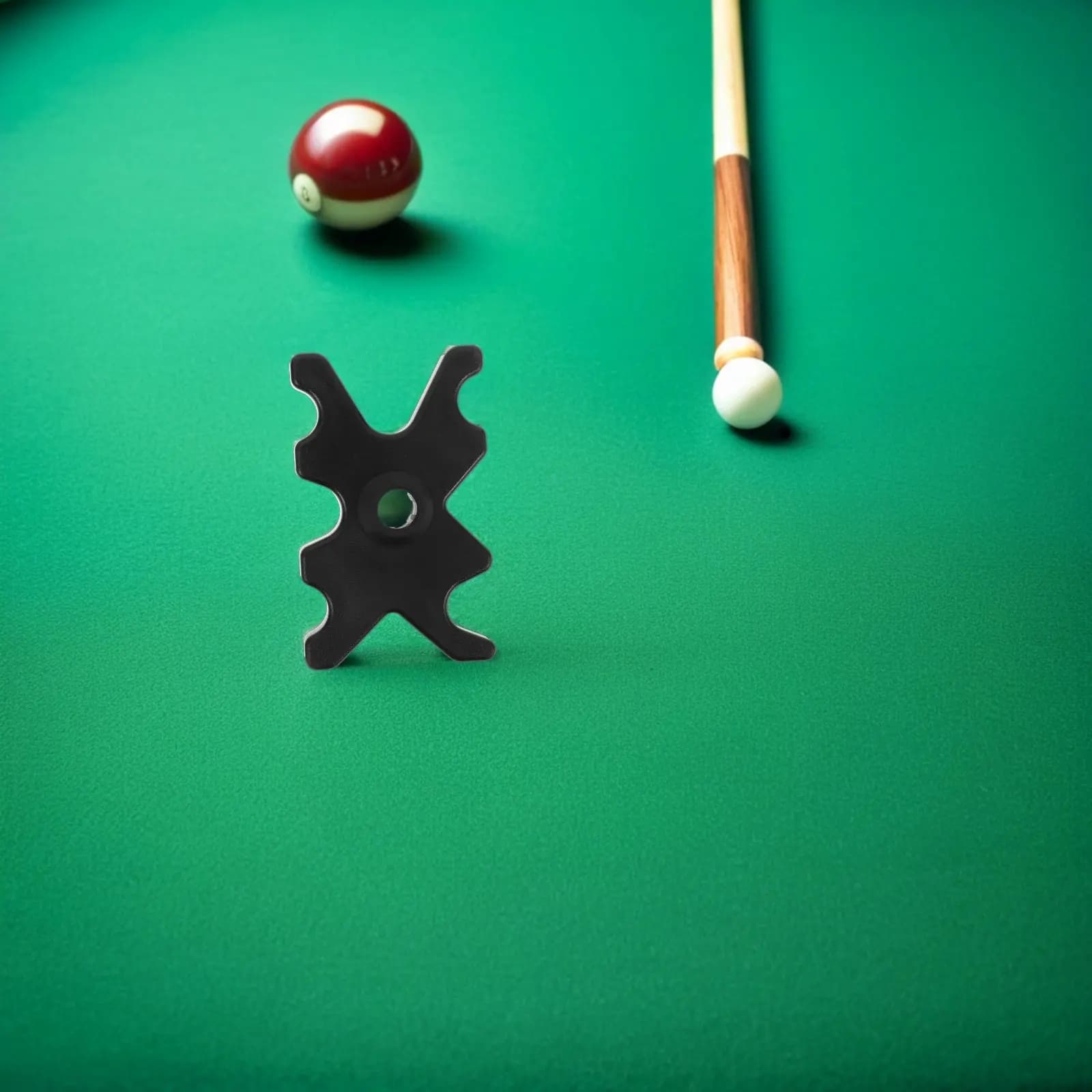 8 Pezzi Accessori in Plastica per Supporto Stecche da Biliardo/Snooker, Porta Stecche Portatile con Impugnatura Ergonomica per Tiro di Precisione, per Sala Giochi