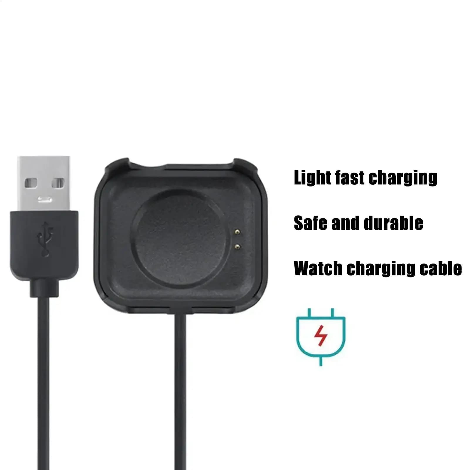 Caricatore magnetico per smartwatch da 50 cm, cavo di ricarica USB, adattatore portatile, caricatore stabile da tavolo per smartwatch