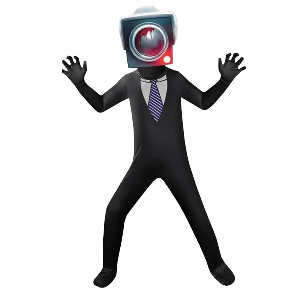 New Style: Toilet Man Vs Monitor Man Game Halloween Jokey Tights Socks Set