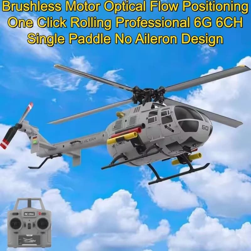NUOVO Elicottero Telecomandato con Simulazione a Sei Canali, Modello di Volo Brushless, Posizionamento Ottico, Design Senza Aileron, Aeroplano RC