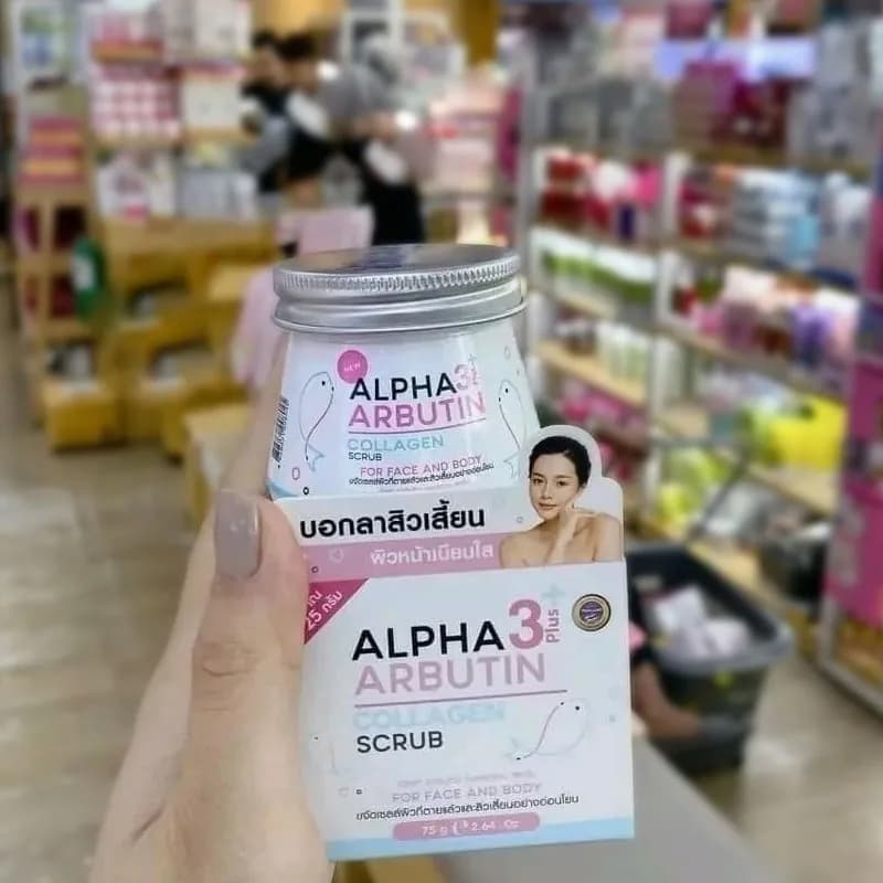 75 g/pz Thai Alpha Arbutin 3+ Collagene Pulizia Profonda Rimuovere Esfoliazione Brufoli Pelle Liscia Radiosa Bianco Idratante E Lenitivo