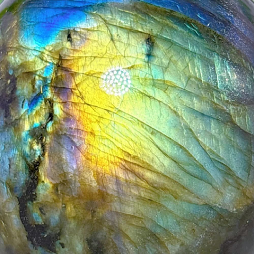 Blue Labradorite Sphere Natural Crystal Quartz Minerals Stone Home Decoritems Reiki Garden Love Gifts Energy Healing Lucky Stand