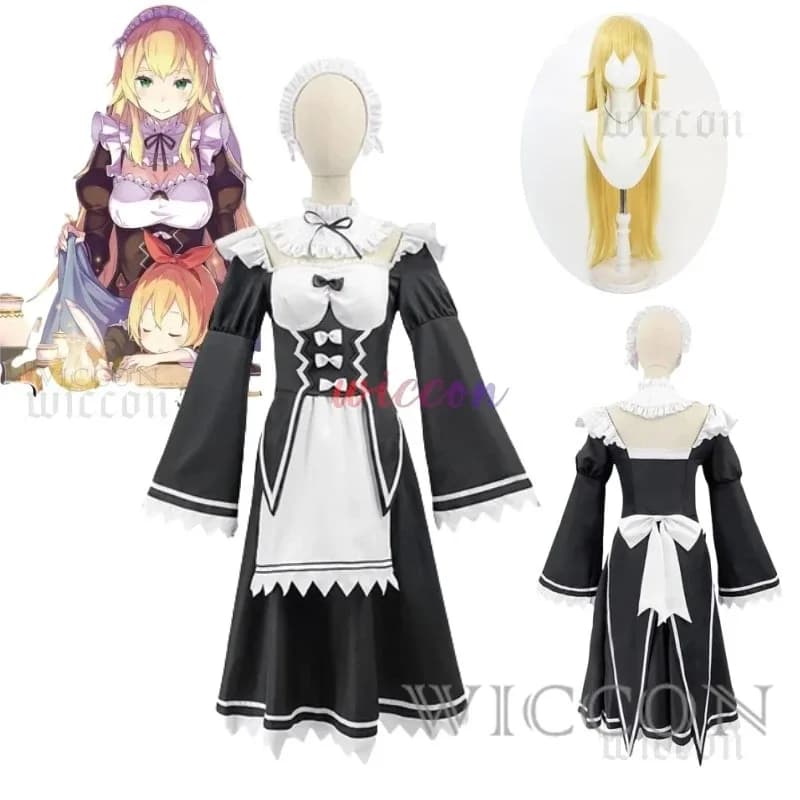 Fredrica Fred Re: Vita in un mondo diverso da Zero Frederica Baumann Costume cosplay Halloween Natale;2'd,5.h;