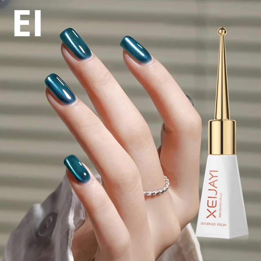 XEIJAYI Smalto gel per occhi di gatto Gel magnetico glitter verde Smalti semipermanenti Smalto per unghie ibrido Prodotti per manicure Spedizione gratuita