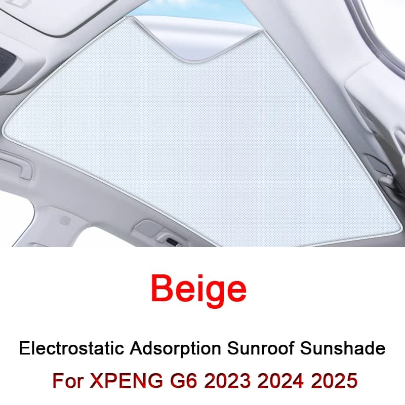Misura Per XPENG G6 2023 2024 2025 Adsorbimento Elettrostatico Auto Tetto Parasole Lucernario Cieco Ombreggiatura Parabrezza Tetto Apribile copertura