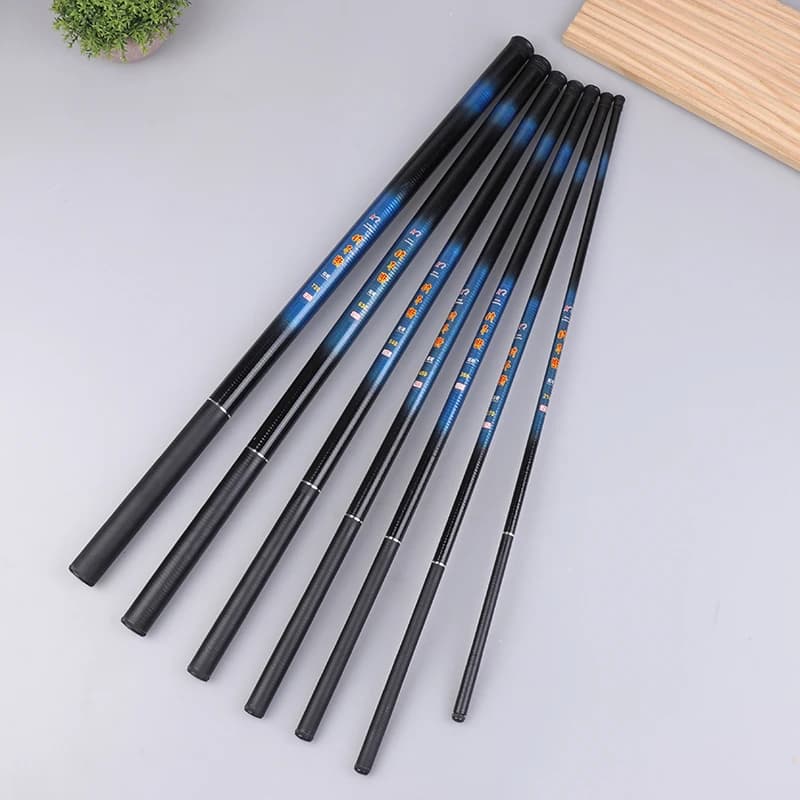 Rock Telescopic Fishing Rod Glass Fiber 2.1/2.7/3.6/4.5/5.4/6.3/7.2M Fishing Rod Spinning Carp Fishing Rod Spinning