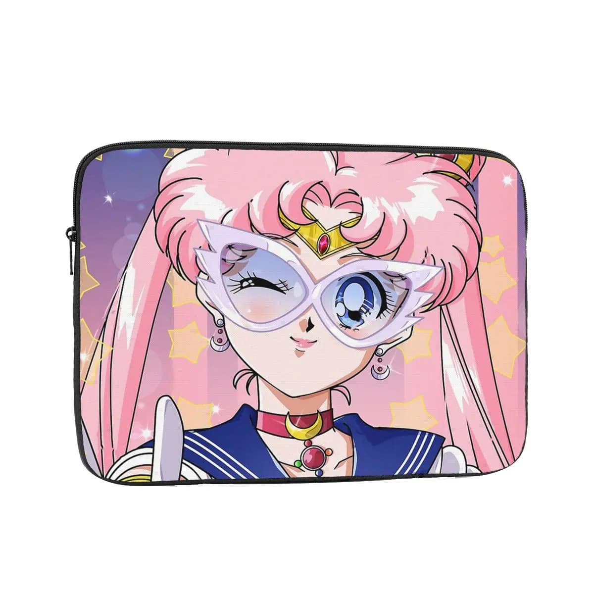 Custodia antiurto per laptop da 10, 12, 13, 15, 17 pollici, modello Sailor Moon, borsa per notebook