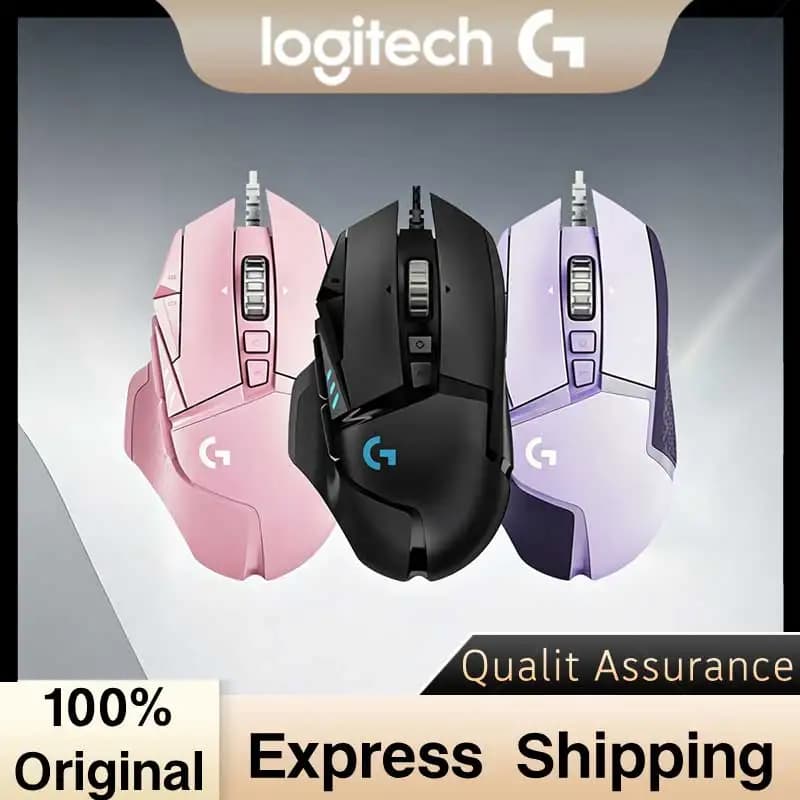 Logitech G502 HERO Wired Gaming Mouse Ergonomic Design Programmable Buttons USB Cable Game Mouse