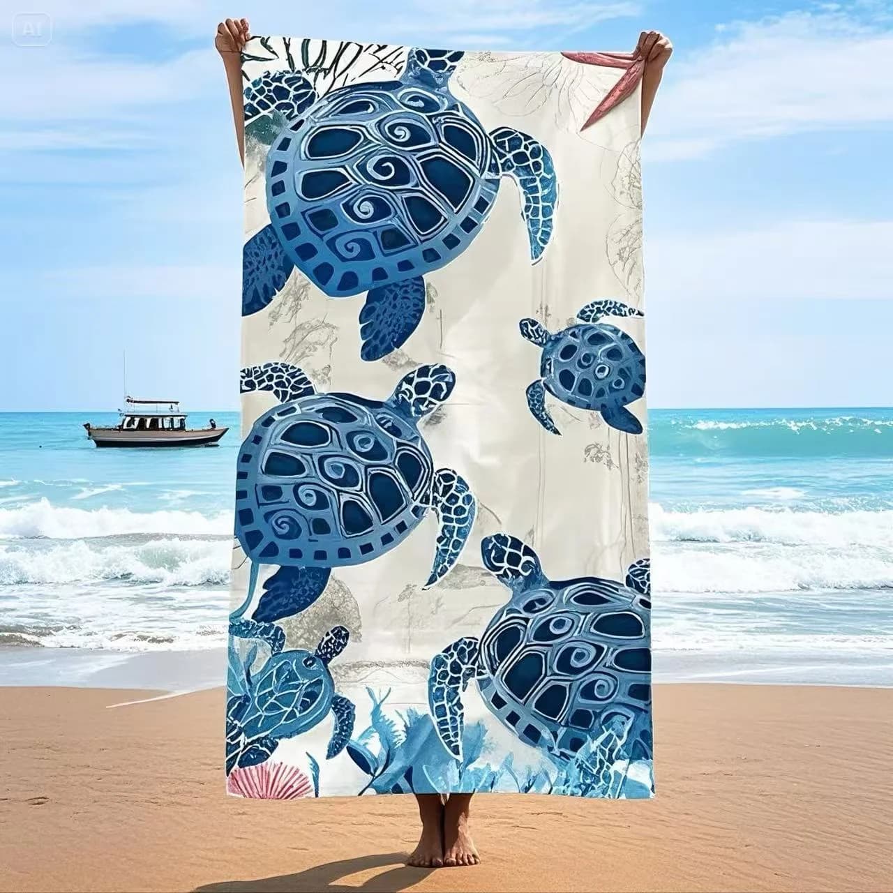Telo Mare Mandala Stile Bohemien ad Asciugatura Rapida in Poliestere, Telo da Bagno per Vacanze Estive, Viaggi, Piscina, Anti-Sabbia, Tappetino Yoga, Coperta