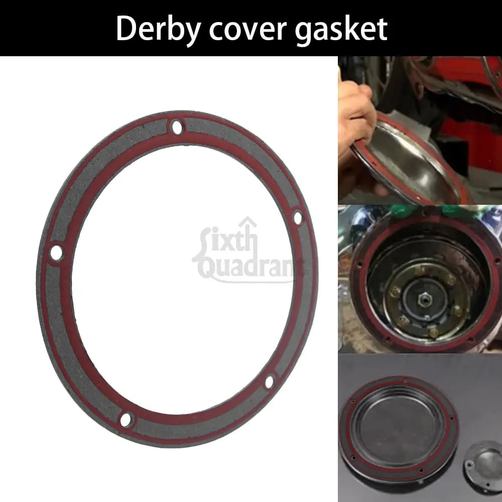 Guarnizione coperchio Derby primaria a 5 fori Accessori moto per Harley Davidson FLHTCUTG Tri Glide Ultra Classic 2009-2013