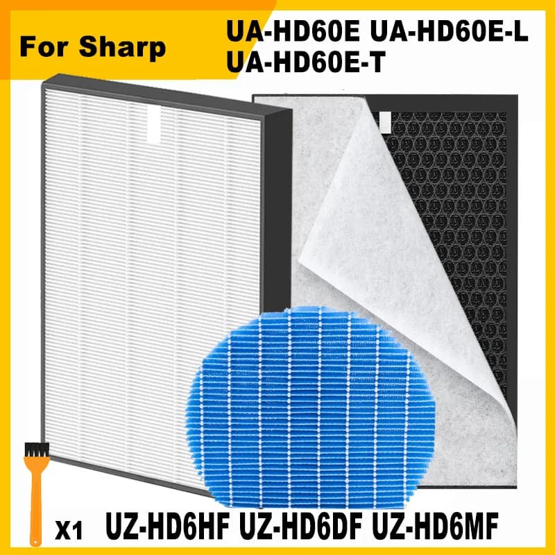 Filtro al carbone HEPA di ricambio UZ-HD6HF UZ-HD6DF UZ-HD6MF per purificatore d'aria Sharp UA-HD60E UA-HD60E-L UA-HD60E-T