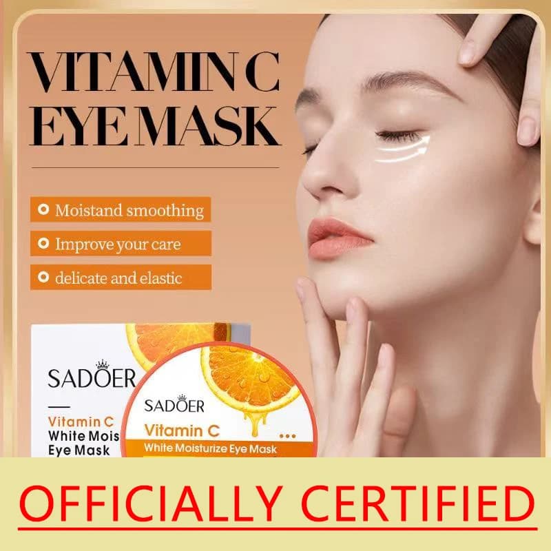 60 Pieces SADOER Eye mask with Vitamin C and Collagen, Anti Eyewear, Anti Bags, Hydrating, Satin, Eye Skin Care Patch