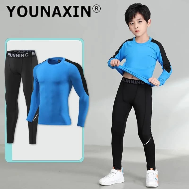 T-shirt per abbigliamento sportivo nero da ragazza unisex per ragazzo Pantaloni da esercizio Pantaloni da corsa per bambini Abbigliamento sportivo bianco per bambini SML XL 2XL 3XL