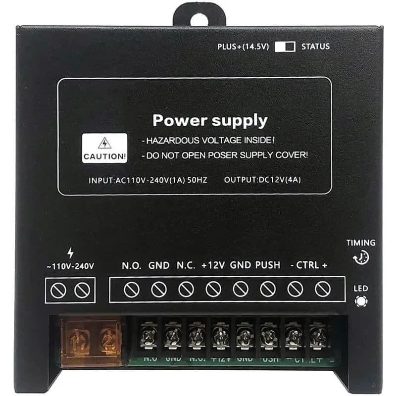 Power Supply Controller For Door Access System Electric Lock Intercom Camera Input 110V-240V AC To Output 12V DC 4A Durable-Y41A