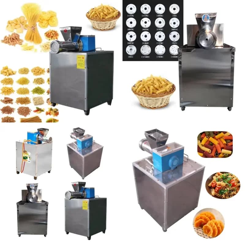 【2026】 With Different Molds Spaghetti Macaroni Pasta Maker Hollow Tube Noodles Forming Machine Processing Macaroni Pasta