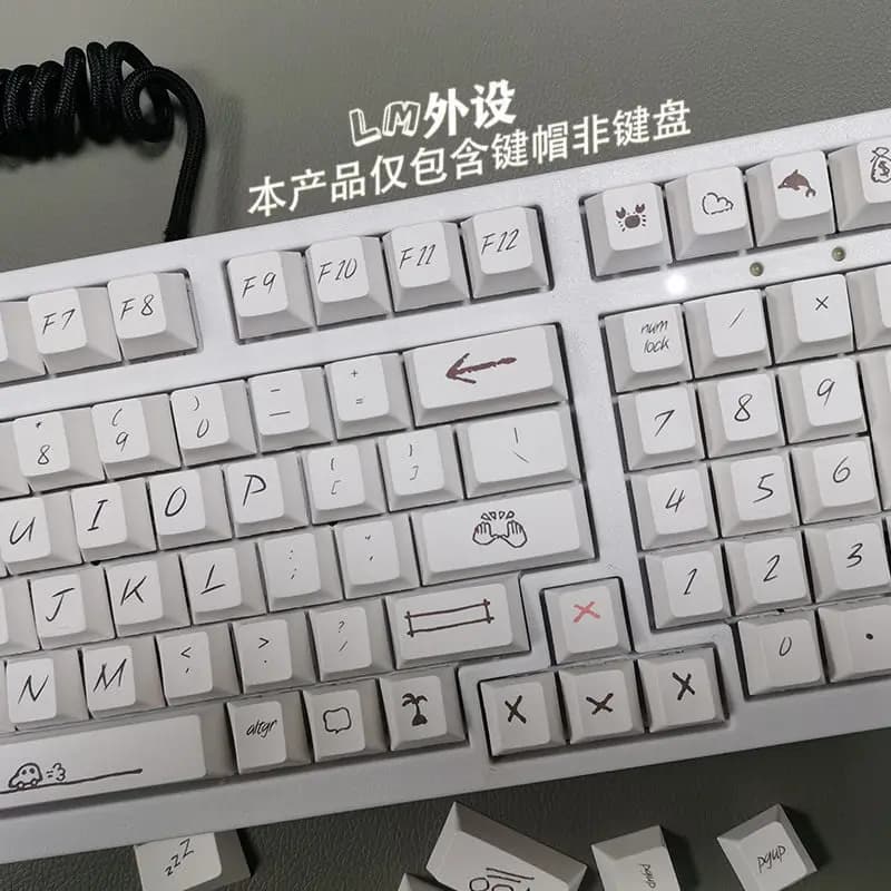 Graffiti Keycaps Daydream Theme cherry Highly keys cap Sublimated PBT Keycaps for Mechanical Keyboards 61/68/84/87/98/Razer Cap