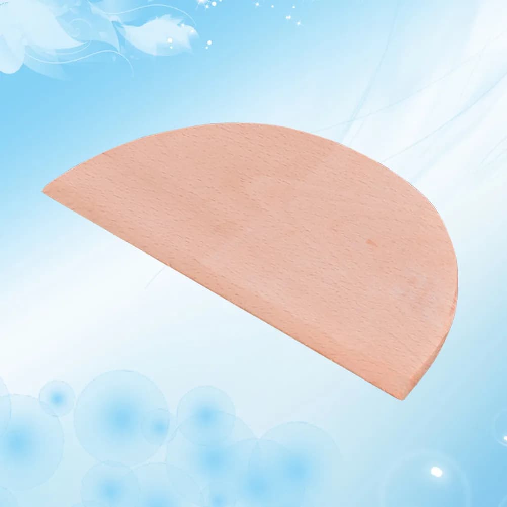 1 Pezzo Spatola per Pancake in Legno di Faggio Lucidato a Mano, Utensile Rotante Multidirezionale per Crepes, Pancake, Uova, Uso su Padella