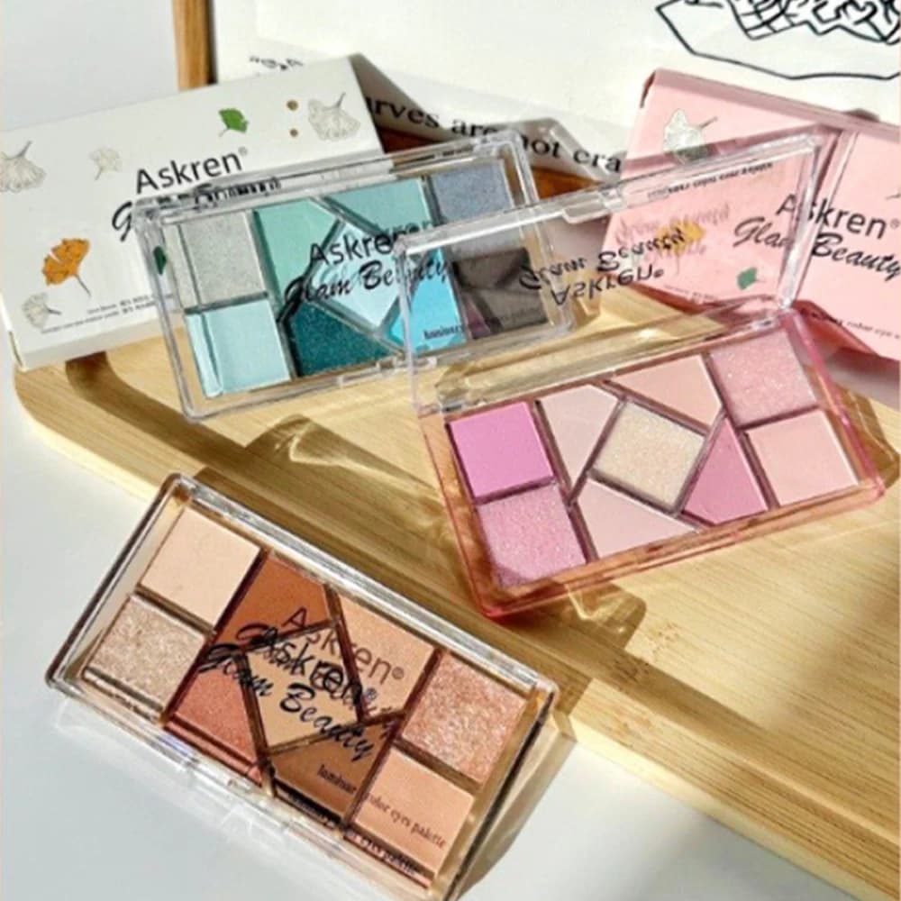 All-in-one Contouring Plate Waterproof e Sweatproof Warm Colors Matte Eyeshadow Palette Facial Makeup Eye Shadow Palette St