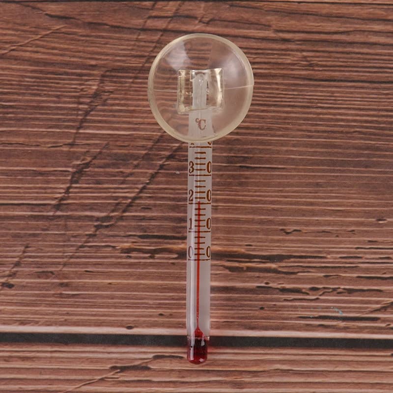 NEW Glass meter aquarium fish tank water temperature thermometer suction cup