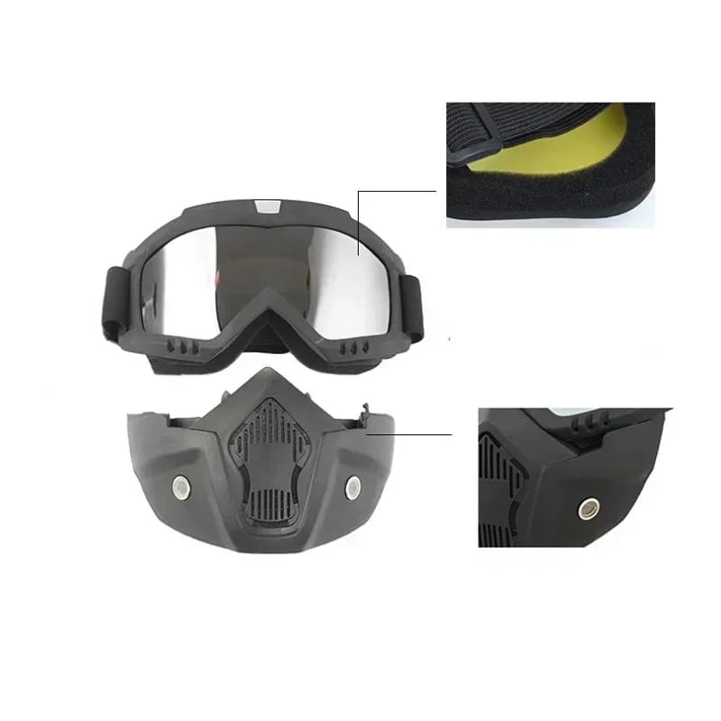 Ski Eyewear Riding Motocross Sunglasses Cycling Eyewear Mask Goggles Windproof Glasses Masks Riding Cycling Equipment