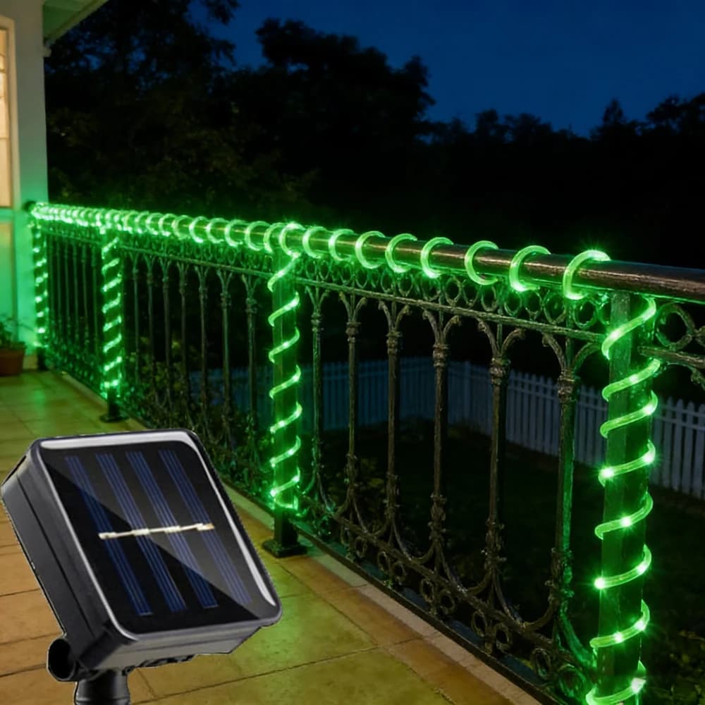 Outdoor Solar Lights, LED Blue, PVC Tube, Garden String Lights, Weddings, Birthdays, Open Party Decorations and Home