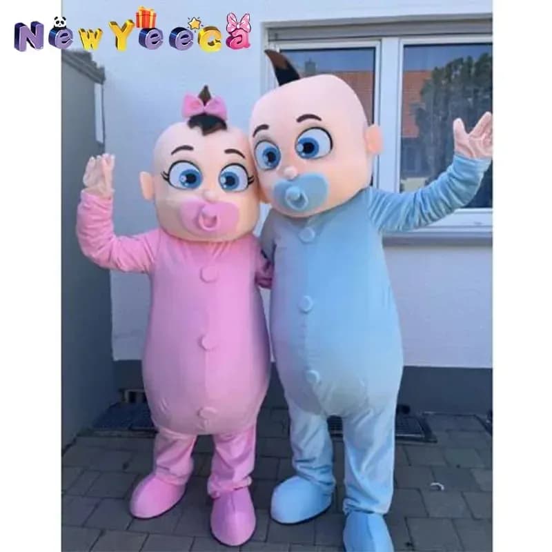 DY2025NewYeeca Cute Baby Mascot Costume Adulto Panda Cosplay Set Natale Halloween Festival Squisito Spogliatoio Cuore Rosso Bambola S