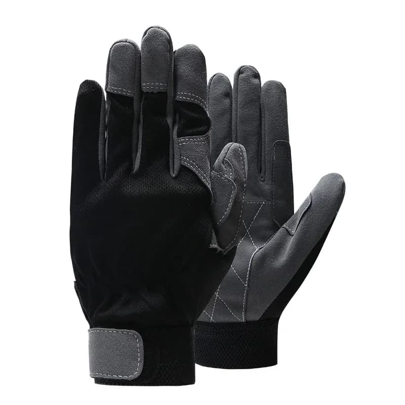 Guanti da lavoro da uomo in pelle di vacchetta Motocicletta Guida Saldatura Sicurezza sul lavoro Guanti meccanici resistenti all'usura da giardino