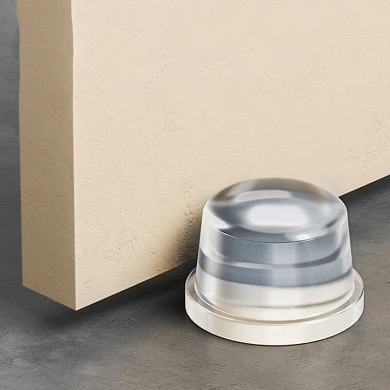 1/3/5 Pezzi Fermaporta Trasparente in Silicone Senza Foratura, Cuscinetto Antiurto per Ufficio e Casa, Protezione di Sicurezza, Fermaporta