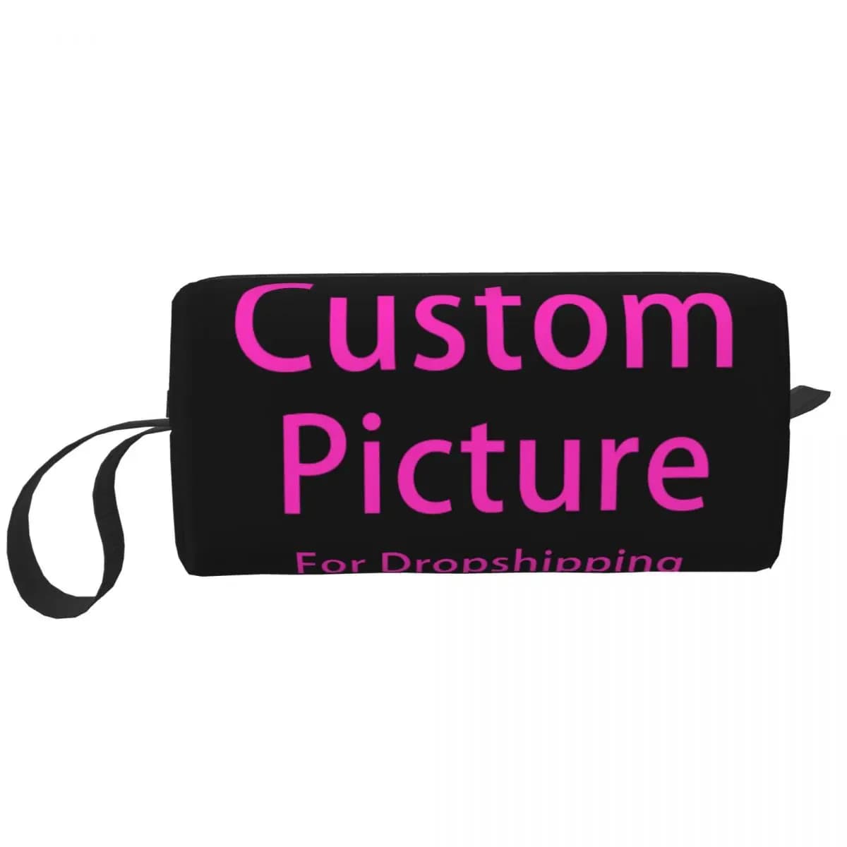 Kawaii personalizzato personalizzato foto Logo borsa da toilette da viaggio donna personalizzato stampa fai da te trucco borsa cosmetica Beauty Storage Dopp Kit