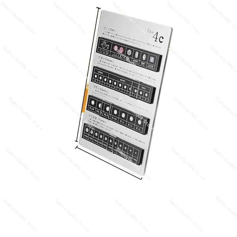Jewels Diamond 4C Mark View Card Acrylic Card 4C Naked Diamond Rating Cutting Mark Classification Sales Explanation Punches