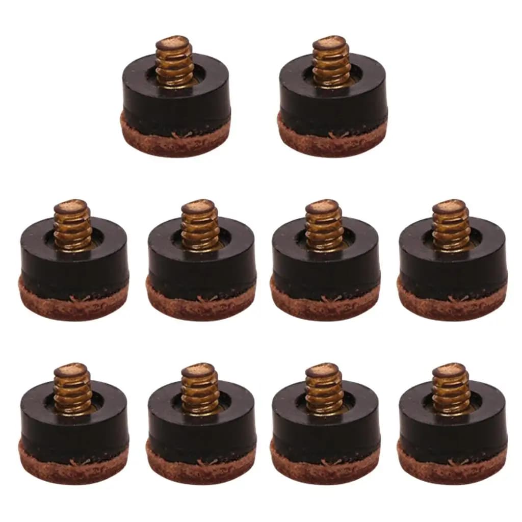 Set di 10 Punte Avvitabili da 12mm per Stecca da Biliardo, Accessori Durevoli per Riparazione e Manutenzione