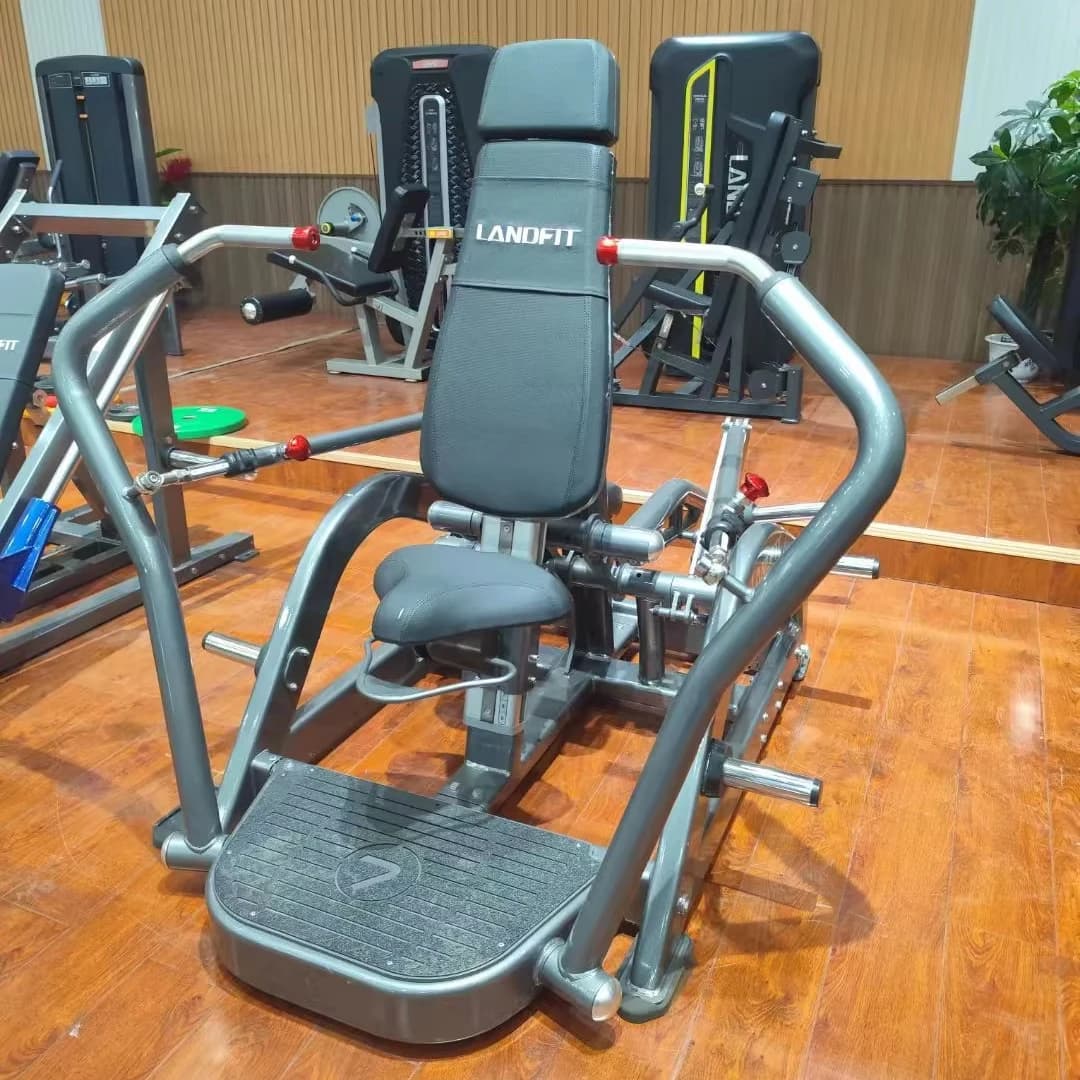 Decline Loaded Thoracic Press Plate Commercial Sports Fitness Equipment Gym Weight Decided Headset Sit