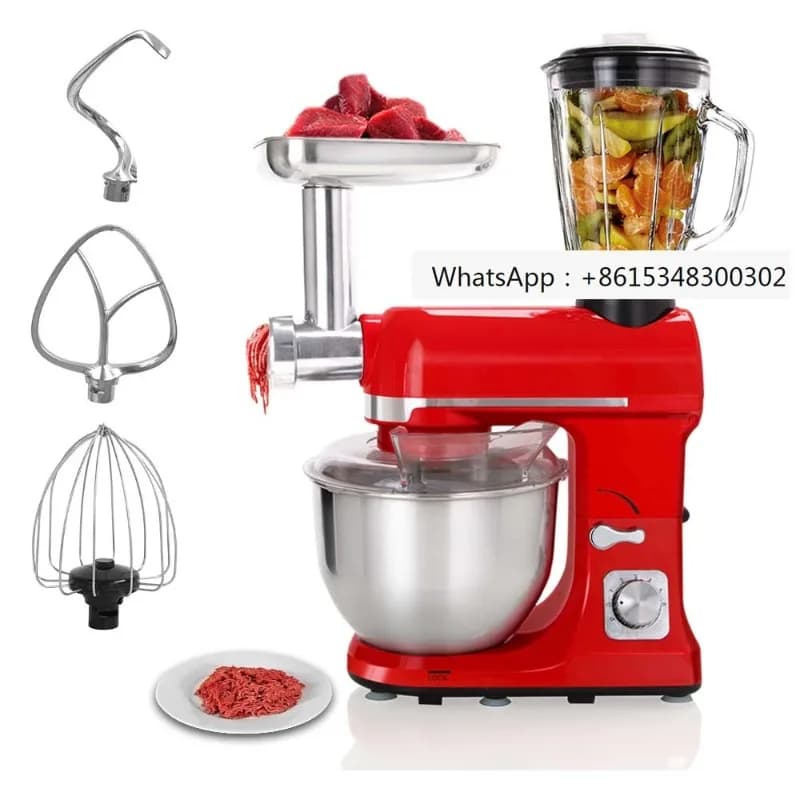 5 Liter multifunctional electric mixer Vertical mixer with 6 gear belt 120v
