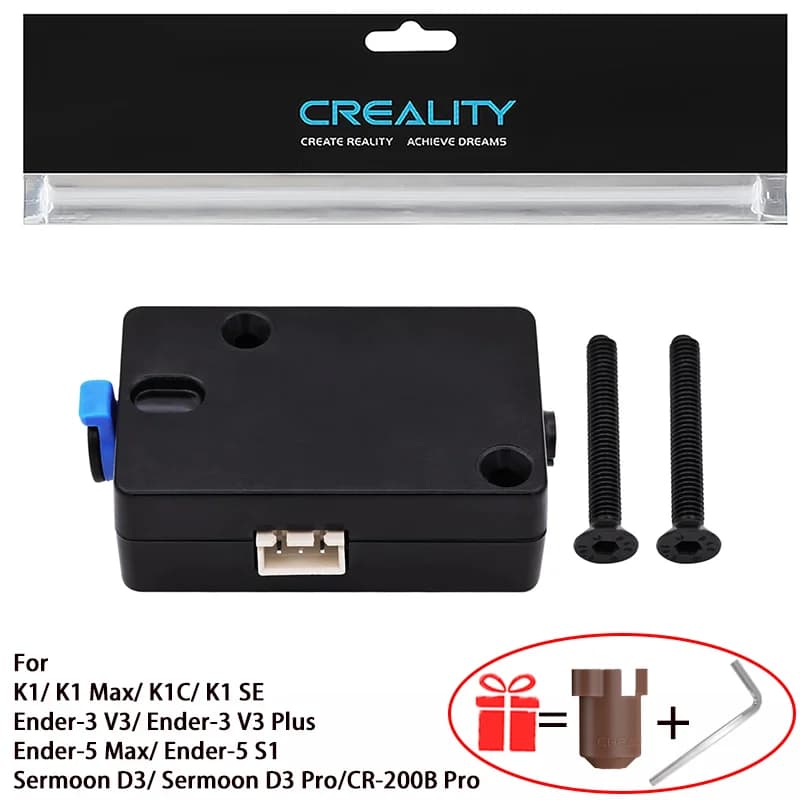 Kit Sensore di Fine Filamento Creality K1/K1C/K1Max 1.75mm, Rilevatore Intelligente di Filamento per Stampanti 3D Ender-3 V3/V3 Plus/Ender-5 S1