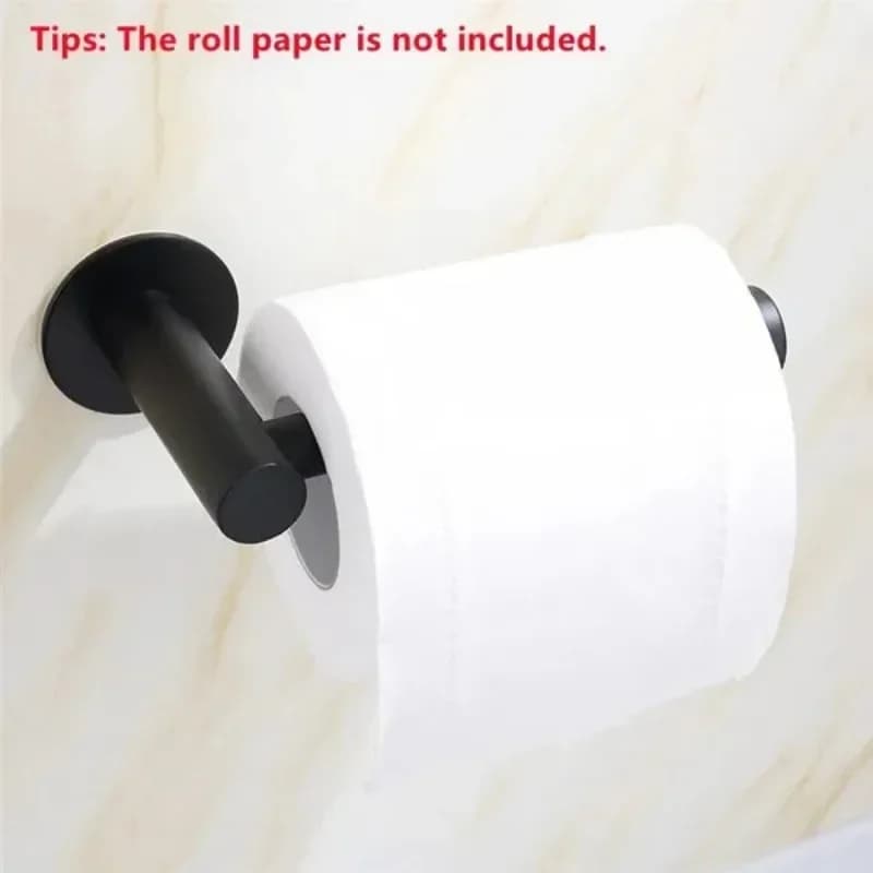 Toilet Paper Holder Wall Mounted Stainless Steel Self-Adhesive Bathroom Roll Holder 1PC Set