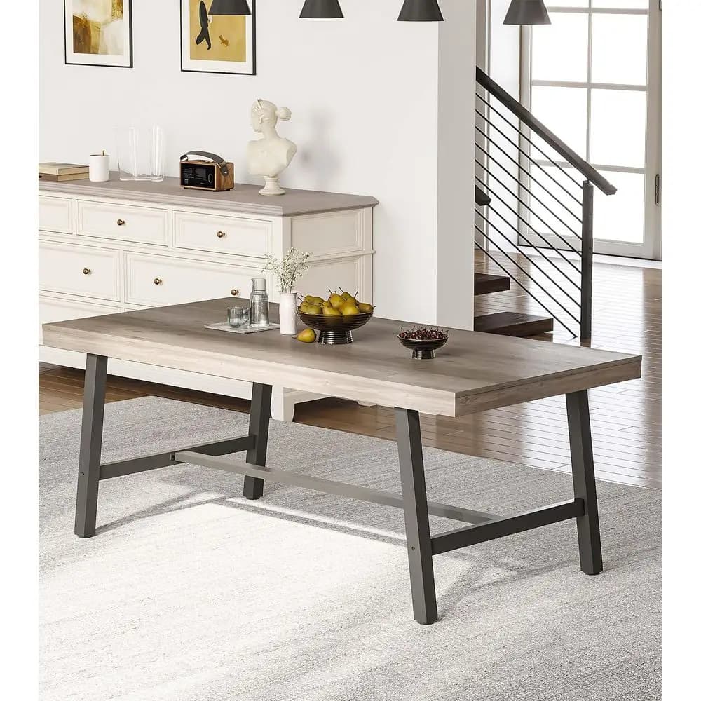Tavolo da Pranzo in Legno Massello Grace 60, Tavolo in Legno Resistente di Grado Commerciale, Gambe Decorative Lavorate, Finitura Resistente all'Acqua