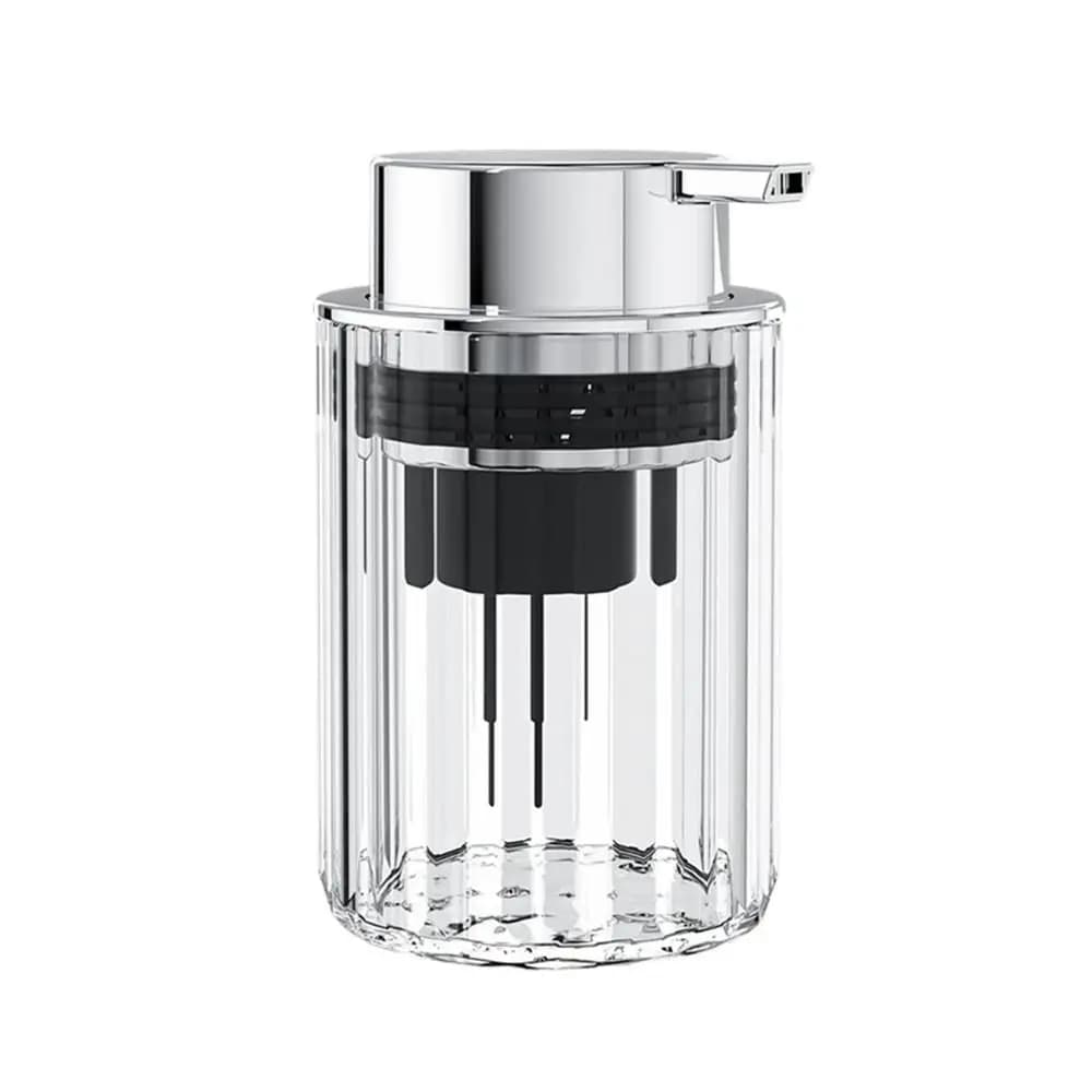 Dispenser di Sapone Schiumogeno Moderno Ricaricabile, Contenitore Riutilizzabile per Detersivo Piatti a Pressione, Barattolo con Pompa Schiumogena Antiruggine Durevole per Shampoo