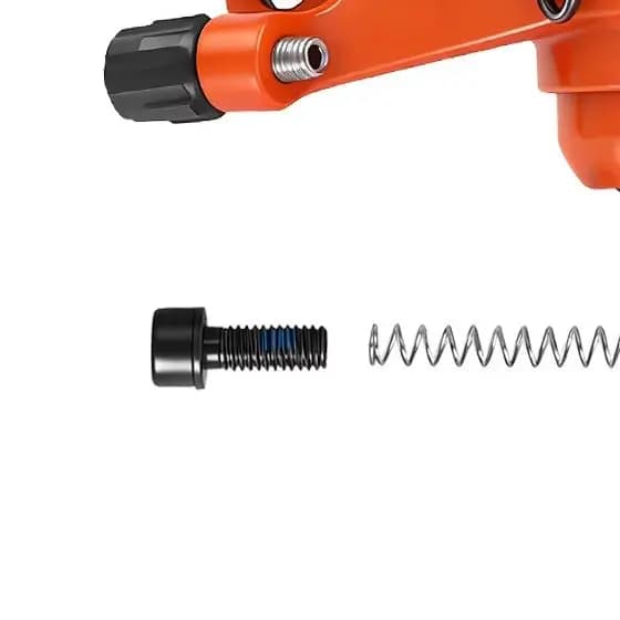 Front Disc Brake For Kukirin G4 Electric Scooter Orange Metal Dual Pad Caliper Mounting Bracket Replacement Part Upgrade Part