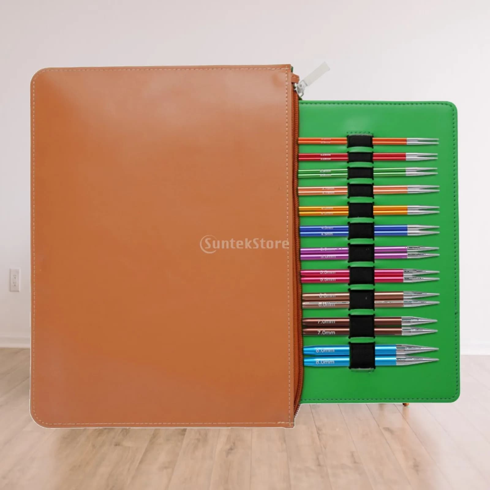 Interchangeable Circular Knitting Needle Set Organized Interchangeable Circular Knitting Set Lightweight Portable