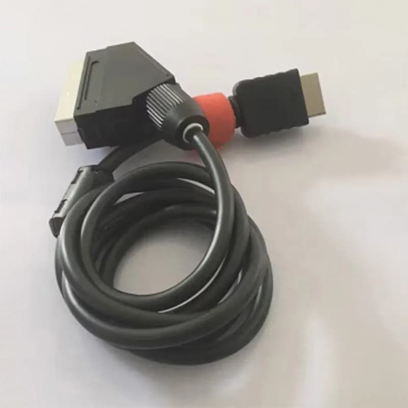 Ps1 ps2 to Scart RGBS cable Scart connected GBSC Retro Console for video games conversion cable Video plug plated in gold