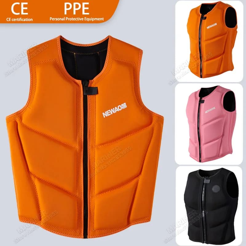 Gilet Wakesurf Comp Giubbotto di salvataggio in neoprene approvato CE Giubbotto da impatto di qualità premium ma ottimo per tutte le altre attività di sport acquatici