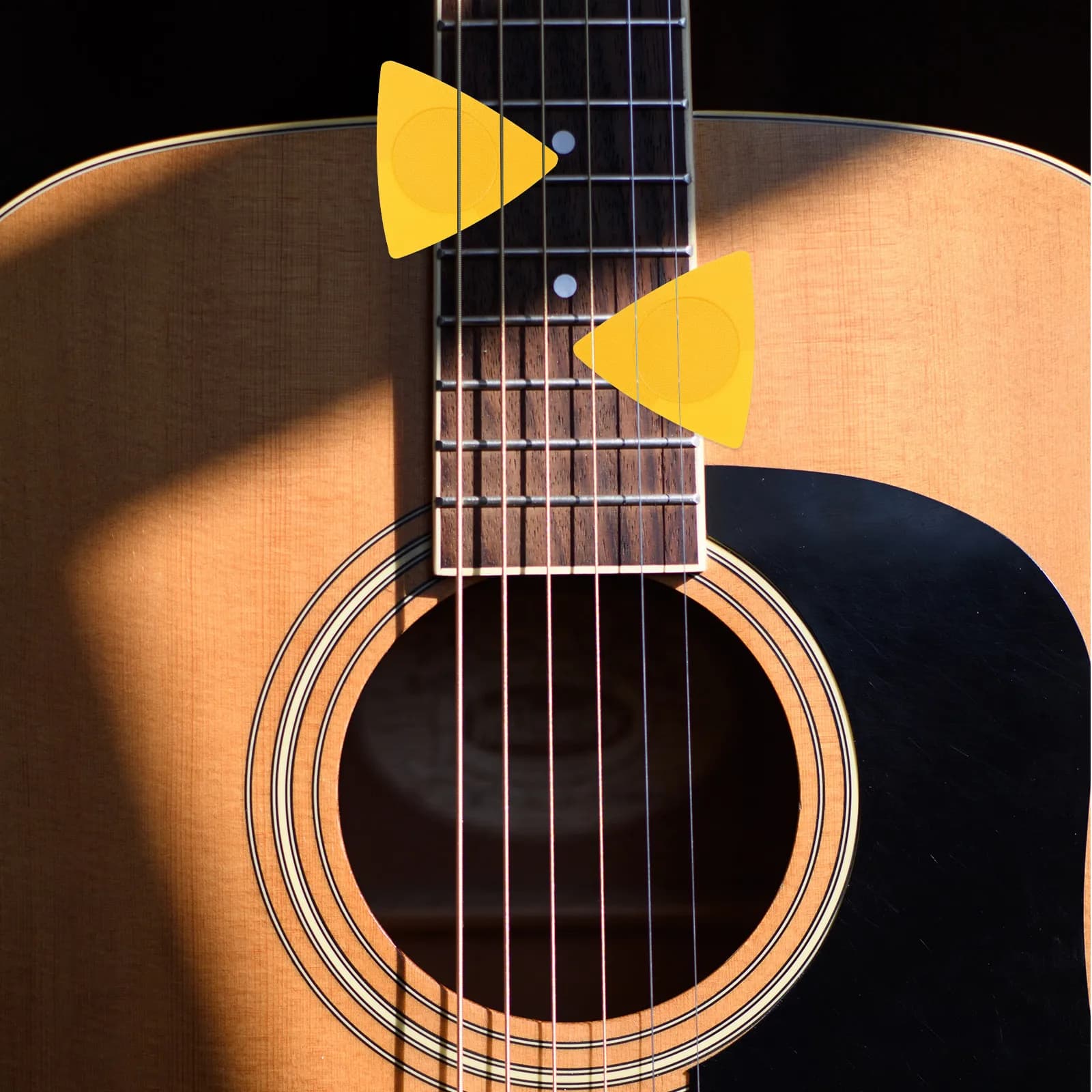 1 set 1 Set Cotton Strap With Guitar Picks Durable Adjustable Folk Guitar Belt Decorative For All Guitars Instrument Accessory