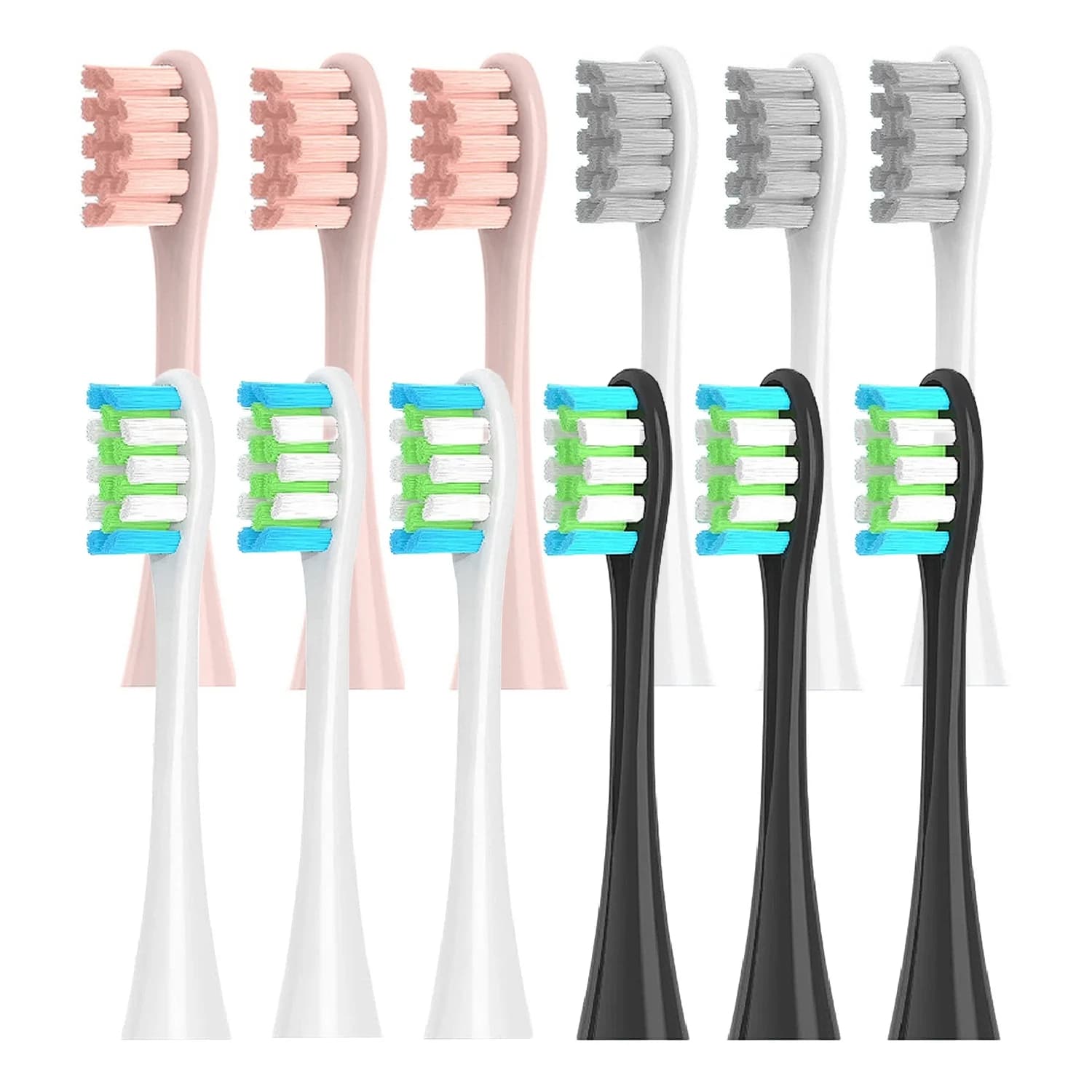 12 pcs/set Electric Toothbrush Replacement Heads For Oclean X/X PRO/ Z1/ F1/ One/ Air 2/ SE DuPont Single Handle