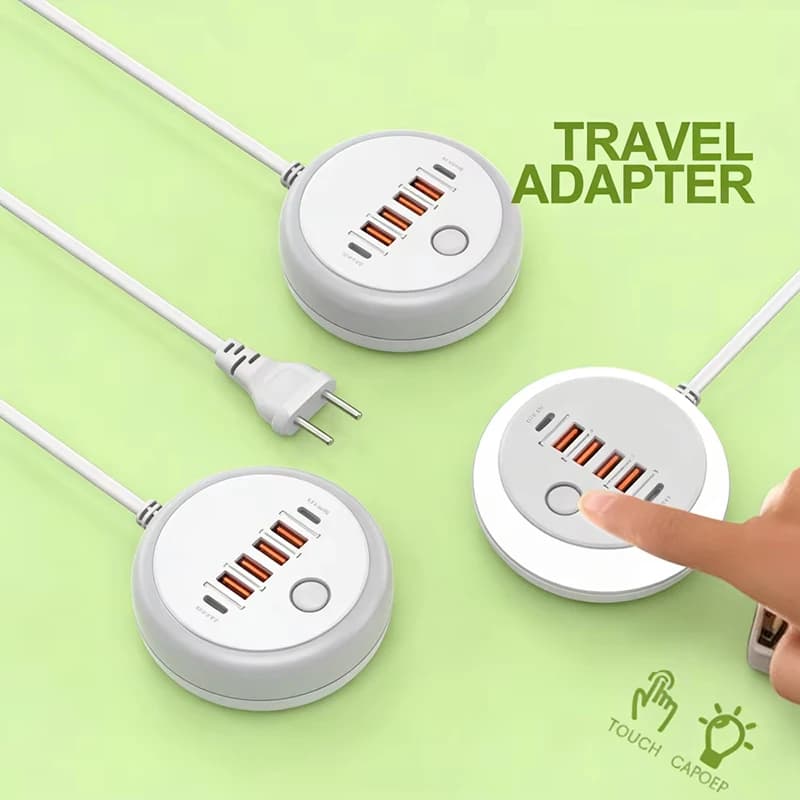 50W USB Charger PD Type C Multi Ports Wall Charger Quick Charge3.0 Adapter For Realme iPhone Xiaomi Travel Mobile Charger USB C