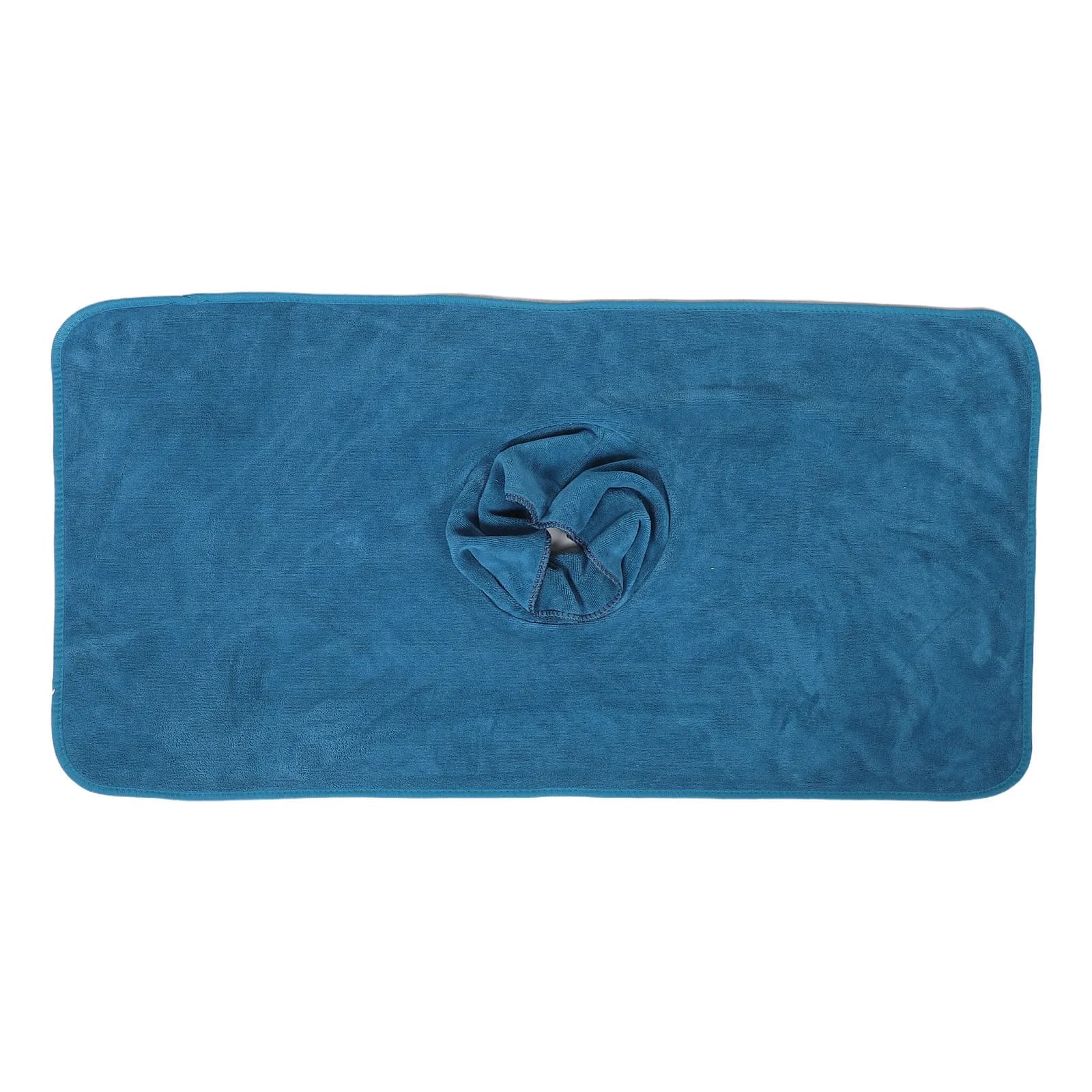 Lenzuolo per Lettino da Massaggio con Foro per il Viso, Verde Scuro, Copertura Professionale per Lettino Estetico, Riutilizzabile, Spesso, Morbido e Traspirante per Spa e Salone
