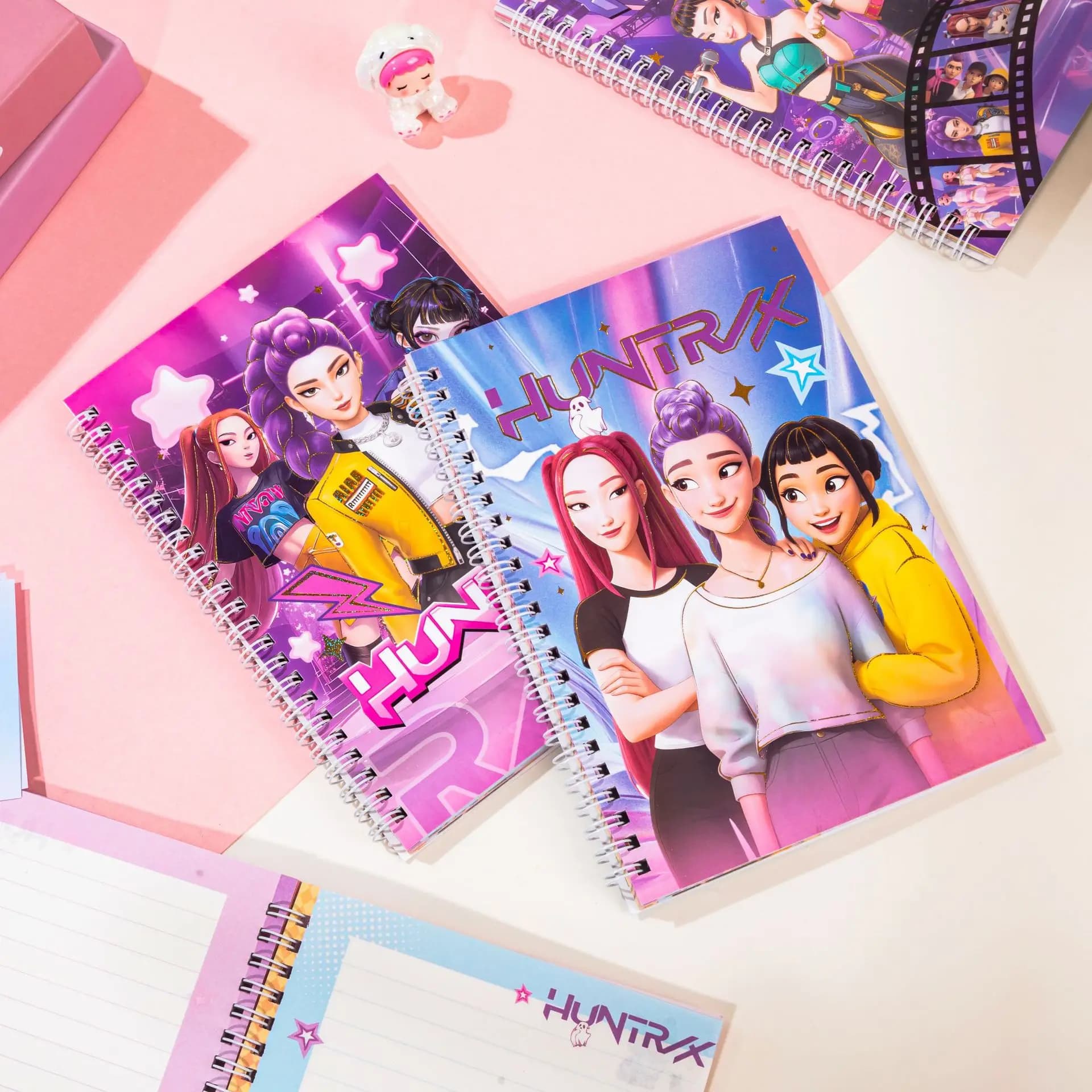 Popular Cartoon A5 Coil Notebook Color Page Lined Journal, Cute High Appearance Hand Account Book Student Daily Stationery Gifts