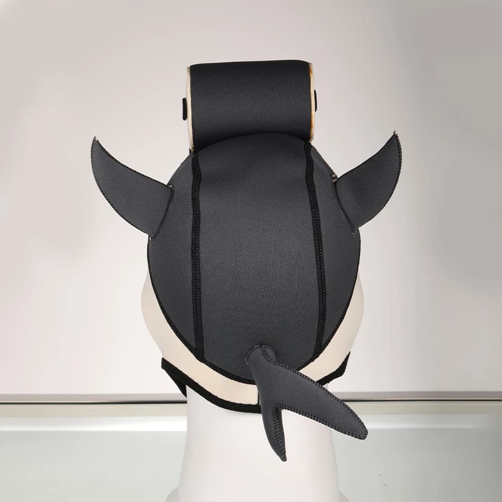 Cappello da immersione Shark, cappuccio da nuoto traspirante, leggero e multiuso